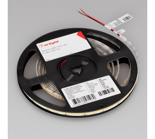 Светодиодная лента Arlight UL-A252-10mm 24V Warm3000 (11 W/m, IP20, 5m) 042319 Светодиодная лента Arlight UL-A252-10mm 24V Warm3000 (11 W/m, IP20, 5m) 042319