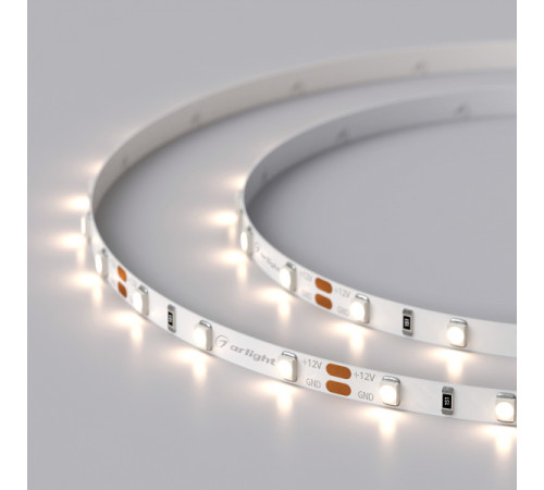Светодиодная лента Arlight RT-A60-5mm 12V Day4000 (4.8 W/m, IP20, 2835, 5m) 028613(2) Светодиодная лента Arlight RT-A60-5mm 12V Day4000 (4.8 W/m, IP20, 2835, 5m) 028613(2)