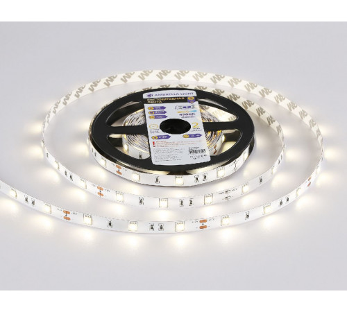 Светодиодная лента Ambrella Light LED Strip 12В 5050 7,2Вт/м 4500K 5м IP20 GS1802 Светодиодная лента Ambrella Light LED Strip 12В 5050 7,2Вт/м 4500K 5м IP20 GS1802