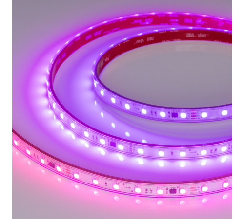 Светодиодная герметичная лента Arlight SPI-PFS-B60-12mm 24V RGB-PX6-BPT (12 W/m, IP68, 5060, 5m) 039602