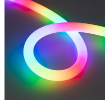 Светодиодная лента герметичная Arlight SPI-MOONLIGHT-TOP-F180-D25mm 12V RGB-PX2 360deg (20 W/m, IP65, 3535, 3m, wire x1) 037564