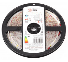 Светодиодная лента Эра 12В 2835 4,8Вт/м 3000K 5м IP65 LS2835-60LED-IP65-WW-eco-5m Б0035592