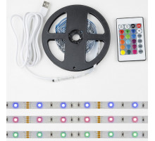 Светодиодная лента Uniel ULS-U12 3M/RGB/1.5M/USB/RC IP20 RUA02C24 блистер UL-00007534
