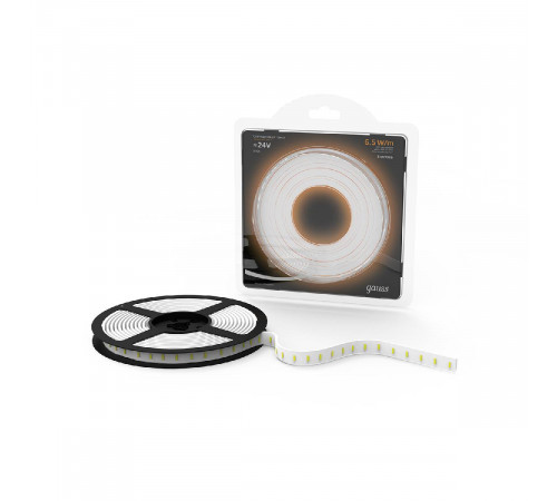 Светодиодная лента Gauss 24В 2835 6,5Вт/м 3000K 5м IP65 311000165