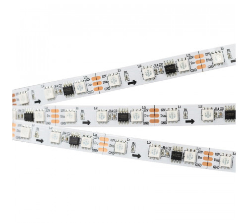 Светодиодная лента Arlight SPI-B60-10mm 12V RGB-PX3 14.4 W/m, IP20, 5060, 5m 026367(2) Светодиодная лента Arlight SPI-B60-10mm 12V RGB-PX3 14.4 W/m, IP20, 5060, 5m 026367(2)