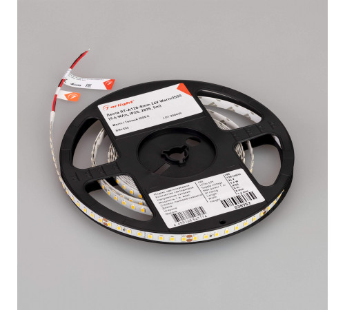 Светодиодная лента Arlight RT-A128-8mm 24V Warm3500 (9.6 W/m, IP20, 2835, 5m) 038757 Светодиодная лента Arlight RT-A128-8mm 24V Warm3500 (9.6 W/m, IP20, 2835, 5m) 038757