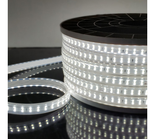 Светодиодная лента Elektrostandard 220V 18W 180Led 2835 IP65, холодный белый, 50 м, двухрядная 4690389170041 Светодиодная лента Elektrostandard 220V 18W 180Led 2835 IP65, холодный белый, 50 м, двухрядная 4690389170041