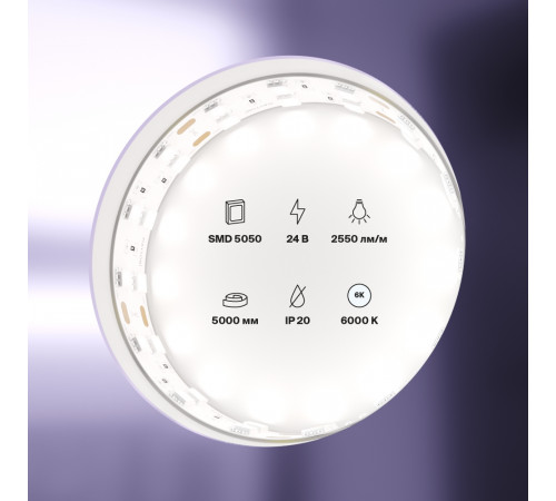 Светодиодная лента Maytoni Led Strip 24В 5050 28,8Вт/м 6000K 5м IP20 20036 Светодиодная лента Maytoni Led Strip 24В 5050 28,8Вт/м 6000K 5м IP20 20036