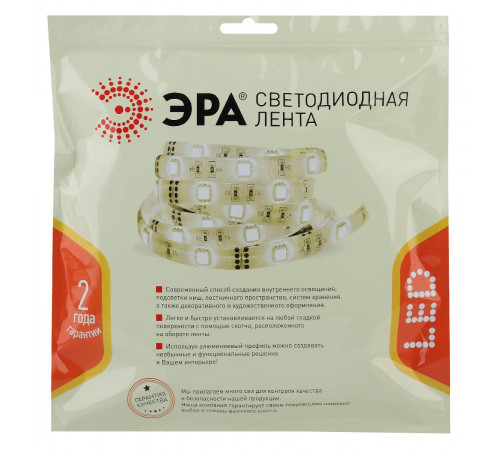 Светодиодная лента Эра LS2835-27-252-24-33-4000К-triple-5m Б0043105 Светодиодная лента Эра LS2835-27-252-24-33-4000К-triple-5m Б0043105