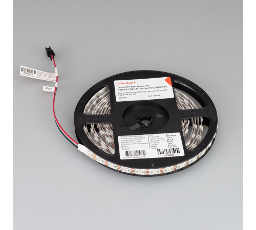 Светодиодная лента Arlight SPI-B60-10mm 12V RGB-PX1-RAM (9.3 W/m, IP20, 5060, 5m) 033437 Светодиодная лента Arlight SPI-B60-10mm 12V RGB-PX1-RAM (9.3 W/m, IP20, 5060, 5m) 033437