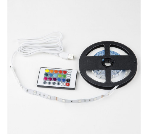 Светодиодная лента Uniel ULS-U12 3M/RGB/1.5M/USB/RC IP20 RUA02C24 блистер UL-00007534 Светодиодная лента Uniel ULS-U12 3M/RGB/1.5M/USB/RC IP20 RUA02C24 блистер UL-00007534