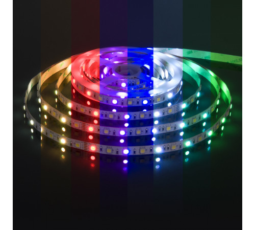 Светодиодная лента Elektrostandard 24V 14,4W 60Led 5050+5050 IP20 MIX RGB/холодный белый, 5м 4690389172274 Светодиодная лента Elektrostandard 24V 14,4W 60Led 5050+5050 IP20 MIX RGB/холодный белый, 5м 4690389172274