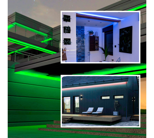 Светодиодная влагозащищенная лента Apeyron 12В 5050 7,2Вт/м RGB 5м IP65 LSE-284