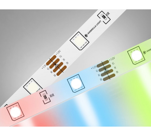 Светодиодная лента Ambrella Light LED Strip 24В 5050 7,2Вт/м RGB 5м IP20 GS4301 Светодиодная лента Ambrella Light LED Strip 24В 5050 7,2Вт/м RGB 5м IP20 GS4301