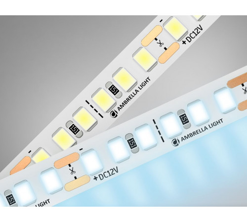 Светодиодная лента Ambrella Light LED Strip 12В 2835 14,4Вт/м 6500K 5м IP20 GS1303 Светодиодная лента Ambrella Light LED Strip 12В 2835 14,4Вт/м 6500K 5м IP20 GS1303