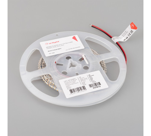 Светодиодная лента Arlight MICROLED-M182-4mm 24V Warm3000 (10 W/m, IP20, 2216, 5m) 037816 Светодиодная лента Arlight MICROLED-M182-4mm 24V Warm3000 (10 W/m, IP20, 2216, 5m) 037816