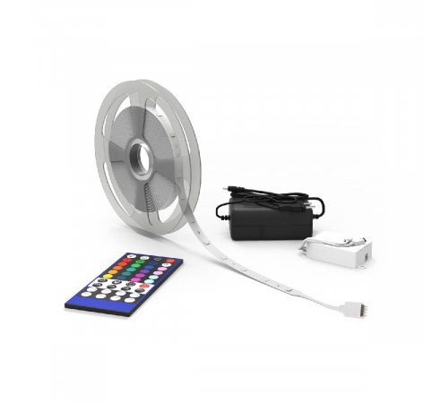Светодиодная лента Gauss Basic 12В 5050 6Вт/м RGBW 5м IP20 BT011 Светодиодная лента Gauss Basic 12В 5050 6Вт/м RGBW 5м IP20 BT011