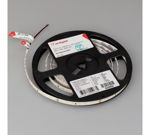 Светодиодная лента Arlight UL-A98-8mm 24V Day4000 10 W/m, IP20, 2835, 5m 040006 Светодиодная лента Arlight UL-A98-8mm 24V Day4000 10 W/m, IP20, 2835, 5m 040006