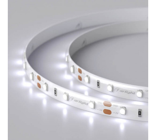 Светодиодная лента герметичная Arlight RTW-SE-A60-8mm 12V Cool 10K (4.8 W/m, IP65, 2835, 5m) 016836(2)