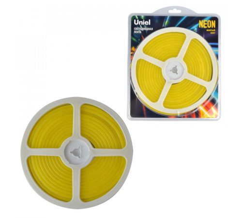 Светодиодная лента Uniel ULS-N01-2835-120LED/m-6mm-IP67-DC12V-9W/m-5M-YELLOW блистер Светодиодная лента Uniel ULS-N01-2835-120LED/m-6mm-IP67-DC12V-9W/m-5M-YELLOW блистер