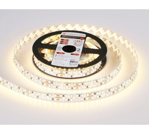 Светодиодная лента двухрядная Ambrella Light LED Strip 24В 2835 24Вт/м 3000K 5м IP20 GS3701