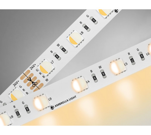 Светодиодная лента Ambrella Light LED Strip 24В 5050 10Вт/м RGBW+3000K 5м IP20 GS4401