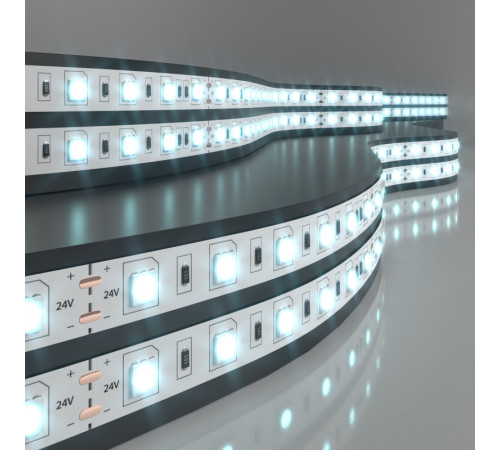 Светодиодная лента Elektrostandard 24V 14,4W 60Led 5050 IP20 холодный белый, 5м 4690389167676 Светодиодная лента Elektrostandard 24V 14,4W 60Led 5050 IP20 холодный белый, 5м 4690389167676