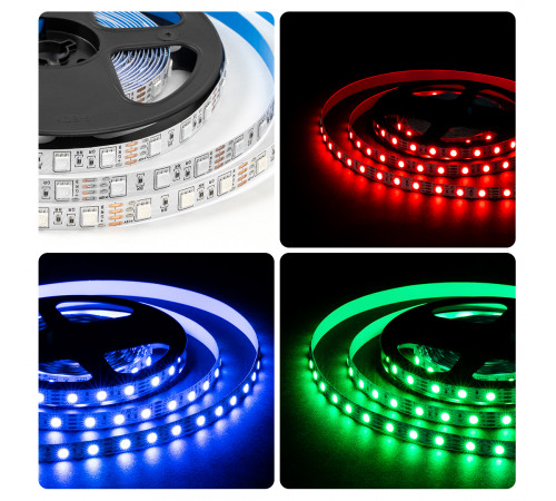 Светодиодная лента Apeyron 12В 5050 14,4Вт/м RGB 5м IP20 LSE-271