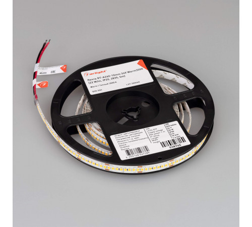 Светодиодная лента Arlight RT-A240-10mm 24V Warm3000 (22 W/m, IP20, 2835, 5m) 038745 Светодиодная лента Arlight RT-A240-10mm 24V Warm3000 (22 W/m, IP20, 2835, 5m) 038745