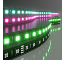 Светодиодная лента Elektrostandard 24V 14,4W 60Led 5050 IP20 RGB, Black, 5м 4690389172137