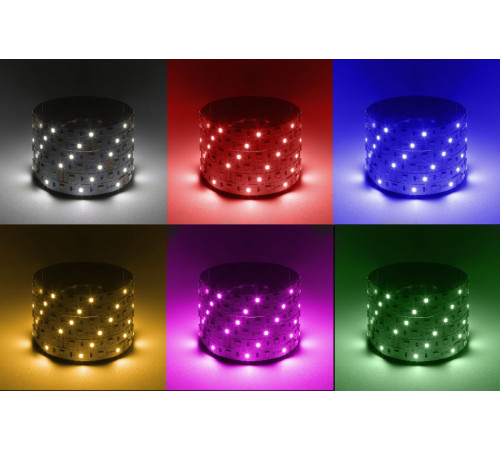 Светодиодная лента Эра 12В 5050 14,4Вт/м RGB+6500K 5м IP20 LS5050-14,4-60-12-RGB+W(6500)-IP20-1 year-5m Б0059911 Светодиодная лента Эра 12В 5050 14,4Вт/м RGB+6500K 5м IP20 LS5050-14,4-60-12-RGB+W(6500)-IP20-1 year-5m Б0059911
