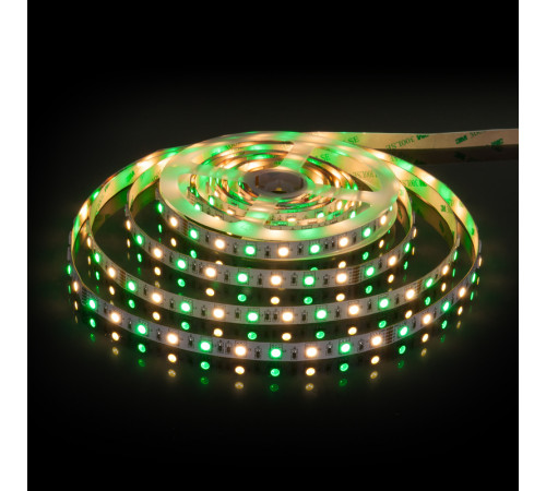 Светодиодная лента Elektrostandard 24V 14,4W 60Led 5050+5050 IP20 MIX RGB/теплый белый, 5м 4690389172250 Светодиодная лента Elektrostandard 24V 14,4W 60Led 5050+5050 IP20 MIX RGB/теплый белый, 5м 4690389172250
