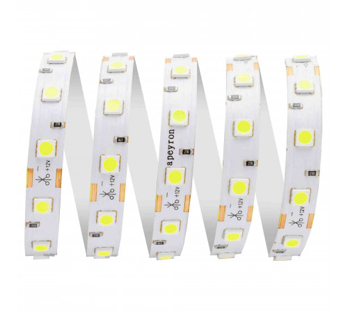 Светодиодная лента Apeyron 12В СТ 14,4Вт/м smd5050 60д/м IP67 (НАНО) 700Лм/м 5м 6500К 00-73 Светодиодная лента Apeyron 12В СТ 14,4Вт/м smd5050 60д/м IP67 (НАНО) 700Лм/м 5м 6500К 00-73