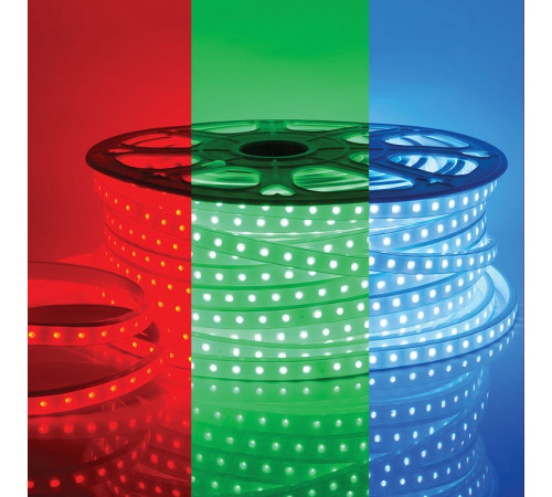 Светодиодная лента Apeyron Стандарт 220В 5050 12Вт/м RGB 50м IP65 17-48 Светодиодная лента Apeyron Стандарт 220В 5050 12Вт/м RGB 50м IP65 17-48
