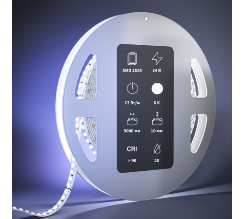 Светодиодная лента Maytoni Led Strip 24В 2835 17Вт/м 6000К 5м IP20 201060 Светодиодная лента Maytoni Led Strip 24В 2835 17Вт/м 6000К 5м IP20 201060