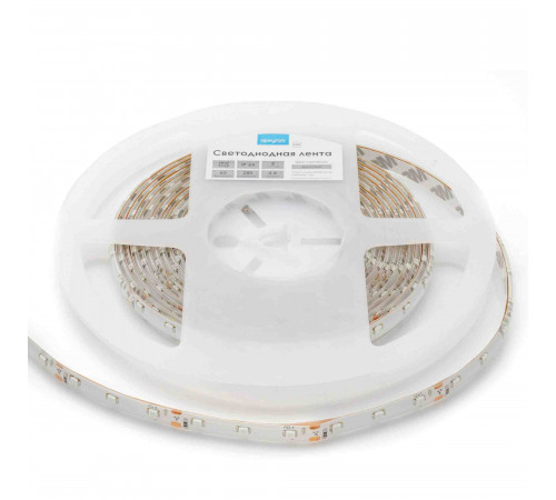 Светодиодная лента Apeyron 12В СТ 4,8Вт/м smd3528, 60д/м IP65 5м желтая 00-05