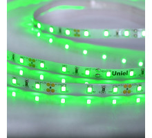 Светодиодная лента Uniel ULS-M11-2835-60LED/m-8mm-IP20-DC12V-4,8W/m-5M-GREEN PROFI катушка в герметичной упаковке