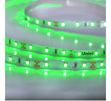 Светодиодная лента Uniel ULS-M11-2835-60LED/m-8mm-IP20-DC12V-4,8W/m-5M-GREEN PROFI катушка в герметичной упаковке