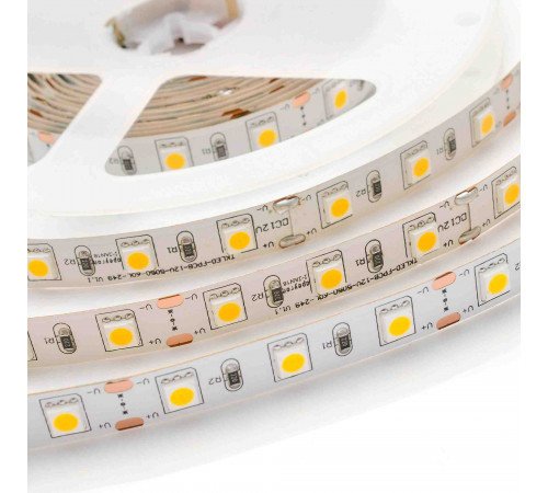 Светодиодная лента Apeyron 12В СТ 14,4Вт/м smd5050 60д/м IP20 700Лм/м 5м 3000К 16BL