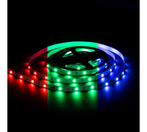 Светодиодная лента Apeyron 12В 5050 7,2Вт/м RGB 5м IP20 LSE-280