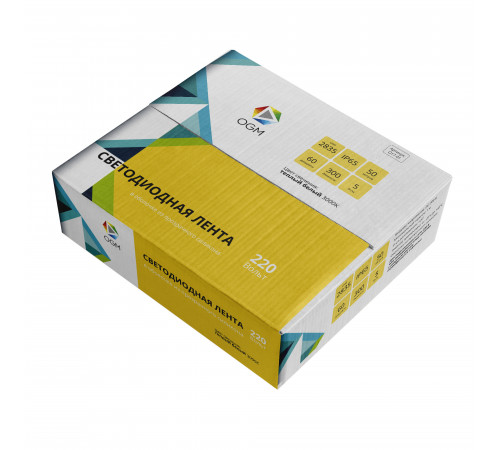 Светодиодная лента Apeyron Эконом 220В 2835 5Вт/м 3000К 50м IP65 O17-01