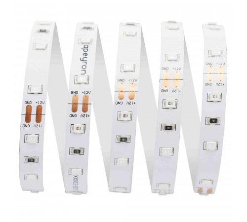 Светодиодная лента Apeyron 12В СТ 4,8Вт/м smd3528, 60д/м IP20 5м синяя 00-01 Светодиодная лента Apeyron 12В СТ 4,8Вт/м smd3528, 60д/м IP20 5м синяя 00-01