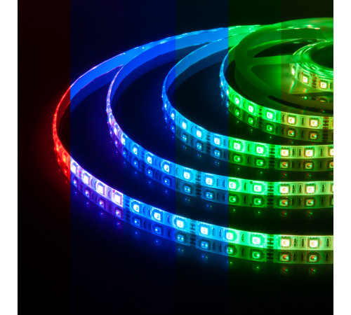 Светодиодная лента Elektrostandard 12V 14,4W 60Led 5050 IP65 RGB, 5м 4690389082139 Светодиодная лента Elektrostandard 12V 14,4W 60Led 5050 IP65 RGB, 5м 4690389082139
