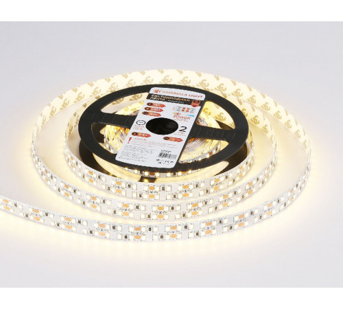 Светодиодная лента двухрядная Ambrella Light LED Strip 12В 2835 19,2Вт/м 3000K 5м IP20 GS1601 Светодиодная лента двухрядная Ambrella Light LED Strip 12В 2835 19,2Вт/м 3000K 5м IP20 GS1601