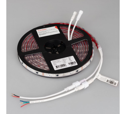 Светодиодная герметичная лента Arlight SPI-PFS-B60-12mm 12V RGB-PX3-BPT (12 W/m, IP68, 5060, 5m) 039177 Светодиодная герметичная лента Arlight SPI-PFS-B60-12mm 12V RGB-PX3-BPT (12 W/m, IP68, 5060, 5m) 039177