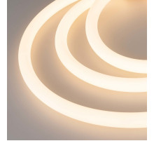 Светодиодная лента герметичная Arlight MOONLIGHT-TOP-A336-D25mm 24V Warm2700 360deg 14.4 W/m, IP65, 2835, 5m, wire x1 038747