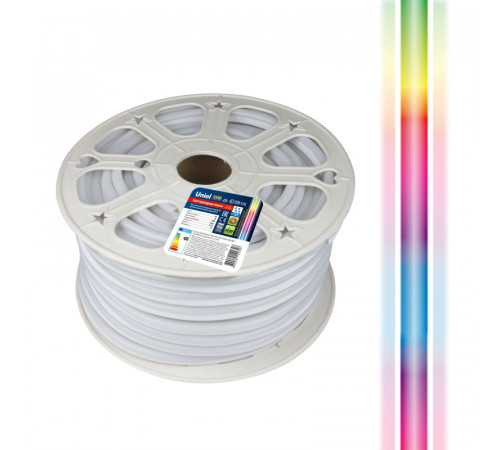 Светодиодная лента Uniel ULS-N22-5050-80LED/m-8mm-IP67-220V-10W/m-50M-RGB бобина Светодиодная лента Uniel ULS-N22-5050-80LED/m-8mm-IP67-220V-10W/m-50M-RGB бобина