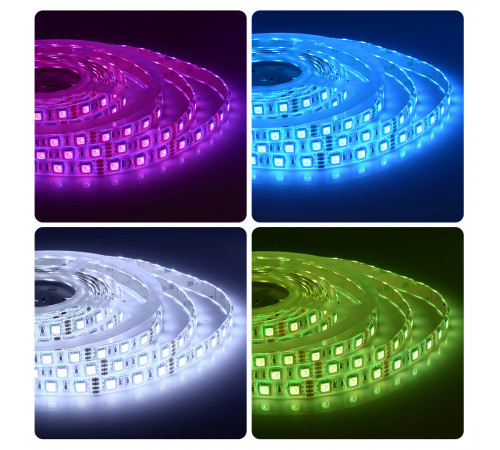 Светодиодная лента Apeyron 12В 14,4Вт/м smd5050 60д/м IP65 1м RGB 260BL Светодиодная лента Apeyron 12В 14,4Вт/м smd5050 60д/м IP65 1м RGB 260BL