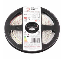 Светодиодная лента ЭРА 4,8W/m 120LED/m 2835SMD белый 5M LS2835-120LED-IP20-W-eco-5m Б0035595