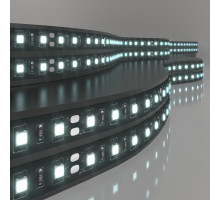 Светодиодная лента Elektrostandard 24V 14,4W 60Led 5050 IP20 холодный белый, Black, 5м 4690389172205